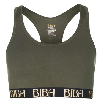 Biba Soft Cotton Bra - Khaki