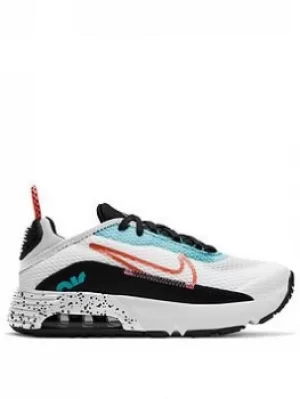 Nike Air Max 2090 (ps), White/Orange, Size 11