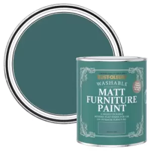 Rust-Oleum Matt Furniture Paint Peacock Suit - 750ml