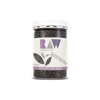 Raw Vibrant Living Black Chia Seeds - Organic - 450g - 72052