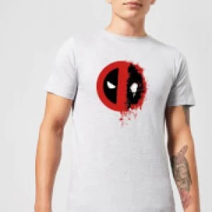 Marvel Deadpool Split Splat Logo T-Shirt - Grey - 3XL