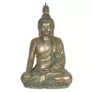 Verdigris Effect 107cm Sitting Garden Buddha