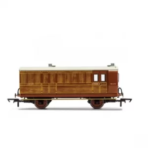 Hornby LNER 4 Wheel Coach Brake Baggage 4103 Brown Model