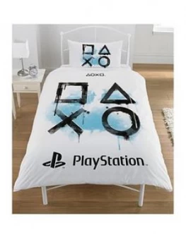 Sony Playstation Sony PlayStation Single Duvet Cover Set, White