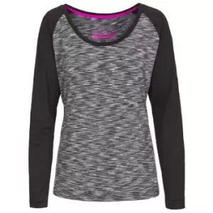 Trespass Womens/Ladies Miso Long Sleeve Active Top (XS) (Grey Marl)