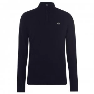 Lacoste Lacoste Quarter Zip Knit Sweater - Navy 166