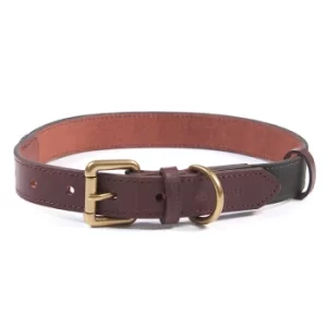 Barbour Wax/Leather Dog Collar Olive Small