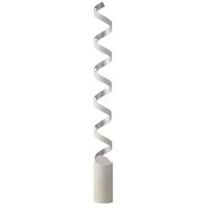 Fan Europe HELIX LED Swirl Floor Lamp White, Silver 2400lm 3000K 14.5x152cm