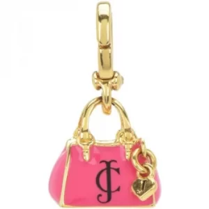 Ladies Juicy Couture PVD Gold plated Little Luxuries Enamel Bag Charm