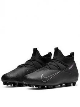 Nike Junior Phantom Vision Club Firm Ground Football Boots - Black