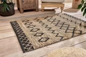 Nkuku Ambara Jute Rug Rugs Black/Natural 120 x 180 cm