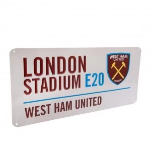 West Ham United FC Street Sign