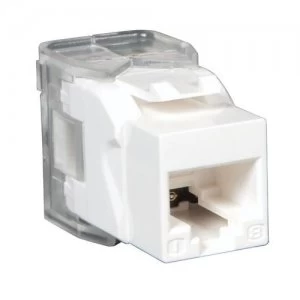 Tripp Lite Toolless Cat6 / Cat5e 110 Style Keystone Jack - White