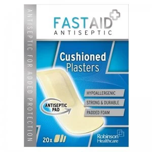 Fast Aid Cushioned Plasters - 20 Assorted Plasters