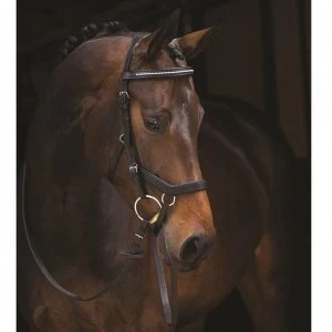 Rambo Micklem Diamante Comp Bridle - Black