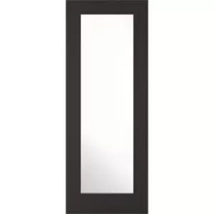 Diez - Black - Clear Glazed Internal Door - 1981 x 762 x 35mm