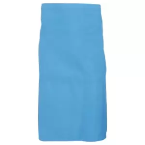 Dennys Adults Unisex Catering Waist Apron With Pocket (Pack of 2) (One Size) (Mid Blue)