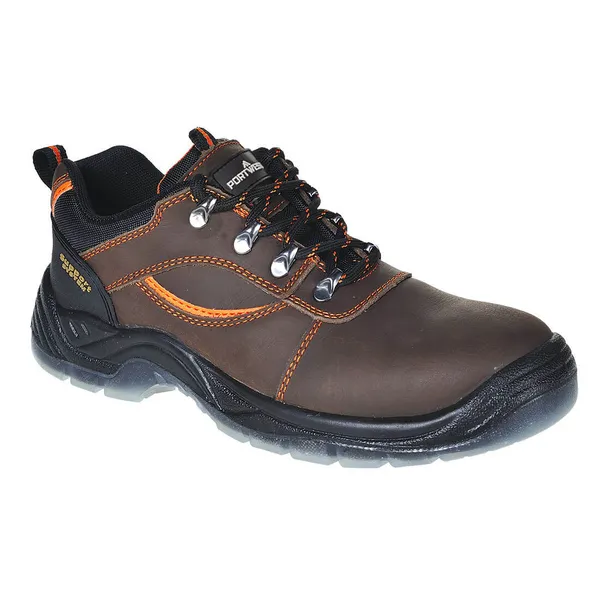 Portwest Steelite Mustang Steel Toe Cap Shoes FW59BRR45 Colour: Brown