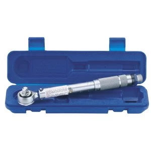 Draper 3/8" Square Drive 10 - 80 Nm Or 88.5 - 708 In-lb Ratchet Torque Wrench