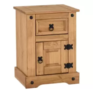 Seconique Corona Petite Bedside - Distressed Waxed Pine