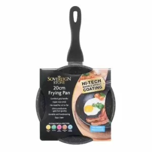 Sovereign Stone Forged Aluminium Marble Effect Non Stick Frying Pan - 20cm TJ Hughes