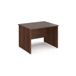 Office Desk Rectangular Desk 1000mm Panel End Leg Walnut Tops 800mm Depth Maestro 25