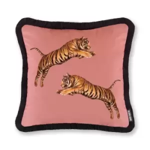 Pouncing Tigers Filled Cushion 43x43cm