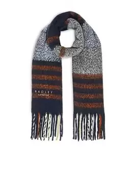 Radley Fluffy Check Scarf - Ink