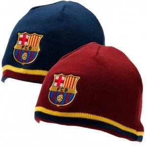 FC Barcelona Reversible Knitted Hat