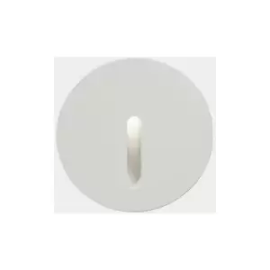 LEDS C4 Bat Round Lineal Outdoor LED Recessed Wall Light Round White IP65 2.2W 3000K