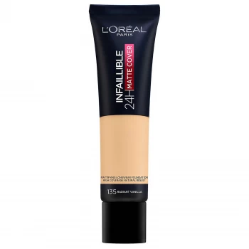 LOreal Paris Infallible Matte Foundation 135 Radiant Vanill Radiant Vanilla