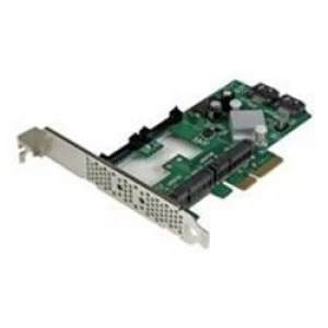 StarTech.com 2 Port PCI Express SATA III 6Gbps RAID Card w/ 2 mSATA Slots - storage controller (RAID)