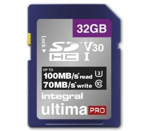 INTEGRAL V30 Class 10 SD Memory Card - 32 GB