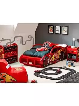 Disney Cars Lightning McQueen Toddler Car Bed, Red