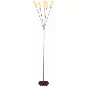 Linea Verdace Delfino 5 Light Multi Arm Floor Lamp Bronze