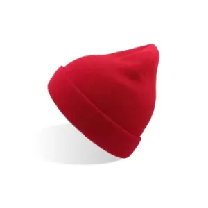 Atlantis Wind Childrens/Kids Double Skin Beanie With Turn Up (One Size) (Red)