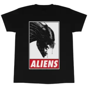 Alien Womens/Ladies Logo Boyfriend T-Shirt (L) (Black)