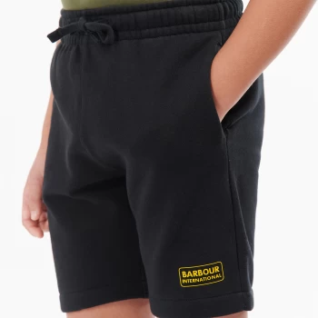 Barbour International Boys Essential Sweat Shorts - Black - 14-15 Years