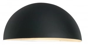 1 Light Outdoor Wall Light Black IP43, E27