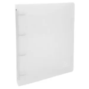 Exacompta Ring Binder Chroma 51264E Polypropylene A4 30 mm 4 ring Transparent Pack of 10