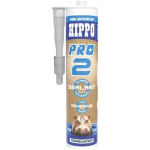 Hippo PRO2 Sealant & Adhesive 290ml Cartridge - Translucent