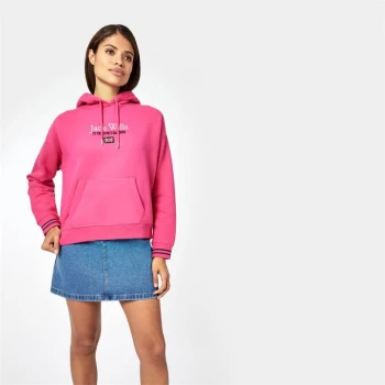 Jack Wills Stella Boxy Hoodie - Cerise