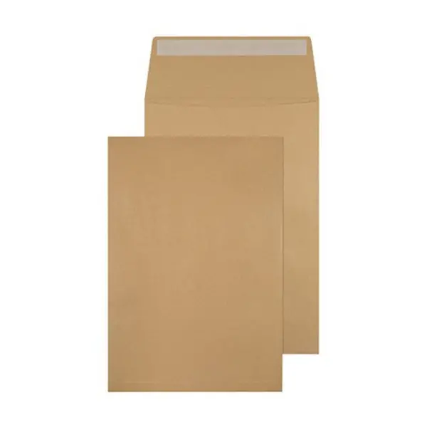 Q-Connect Q-Connect Envelope Gusset 324x229x25mm Peel and Seal 120gsm Manilla (Pack of 100) KF3527 KF3527