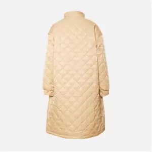 Missguided Longline Quilted Maternity Coat - Neutral