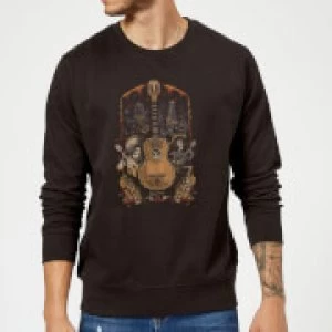 Coco Guitar Poster Sweatshirt - Black - XL