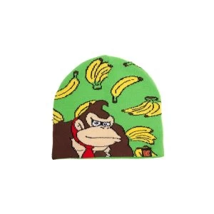 Nintendo Donkey Kong Bananas Kids Cuffless Beanie - One Size