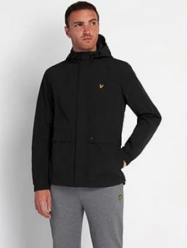 Lyle & Scott Hooded Padded Jacket - Black, Size S, Men