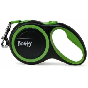 Bunty Retractable Extending Lead Leash Soft Grip Long Reach Clip 5m 3m Tape 30kg - Green - 5M