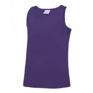 AWDis Childrens/Kids Just Cool Sleeveless Vest Top (5-6 Years) (Purple)