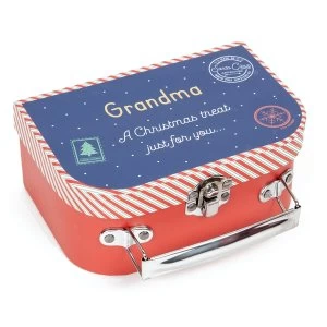 Grandma A Christmas Treat Just For You Suitcase Gift Box